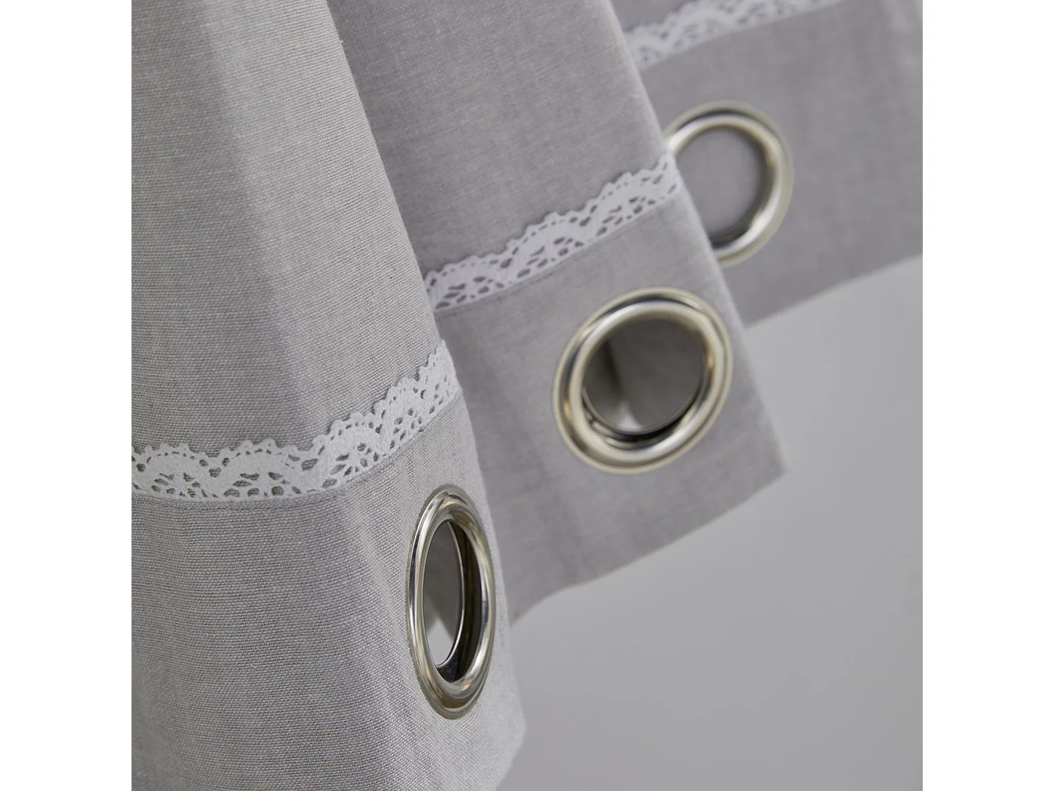 Rideau avec appliques, 100% coton. M/HeartAcero.10 140x240cm