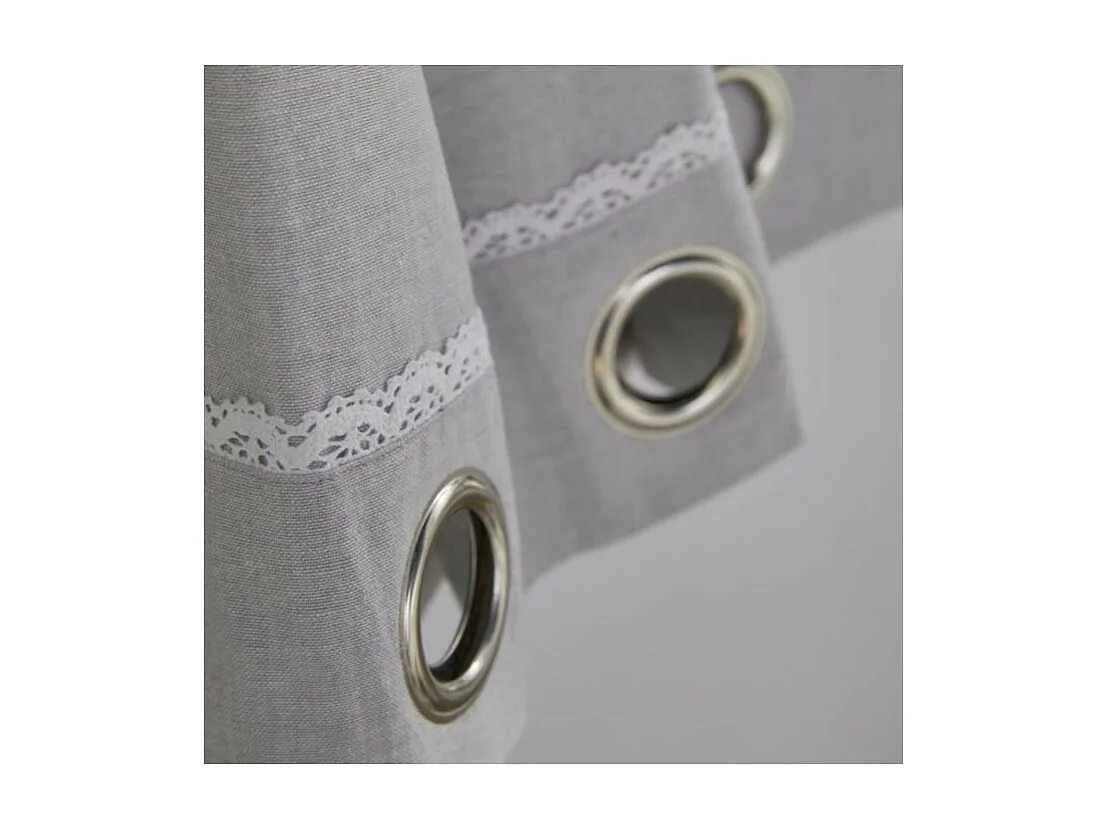 Rideau avec appliques, 100% coton. M/HeartAcero.10 140x240cm