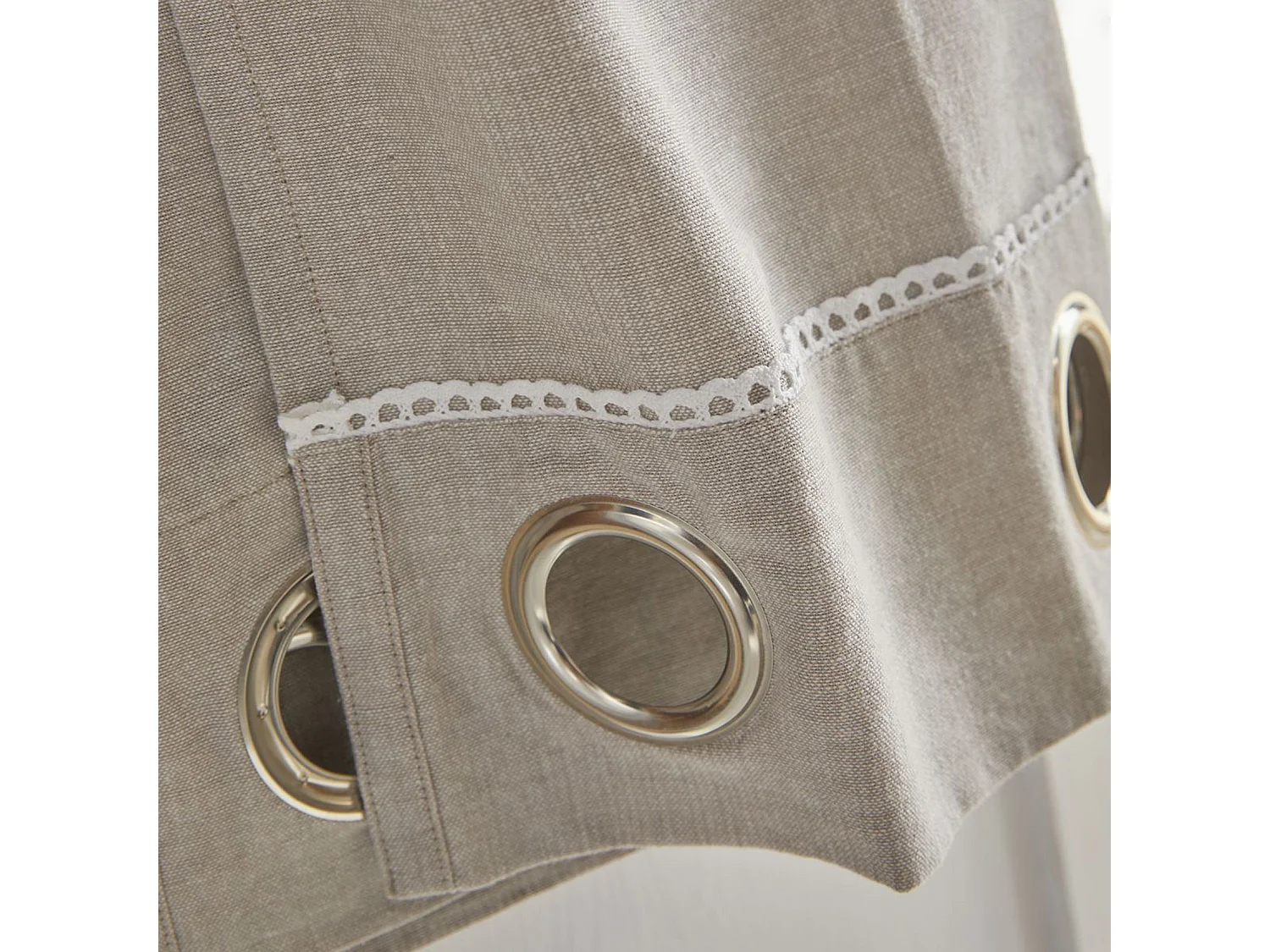 Rideau avec appliques, 100% coton. M/HomeLinen.15 140x240cm