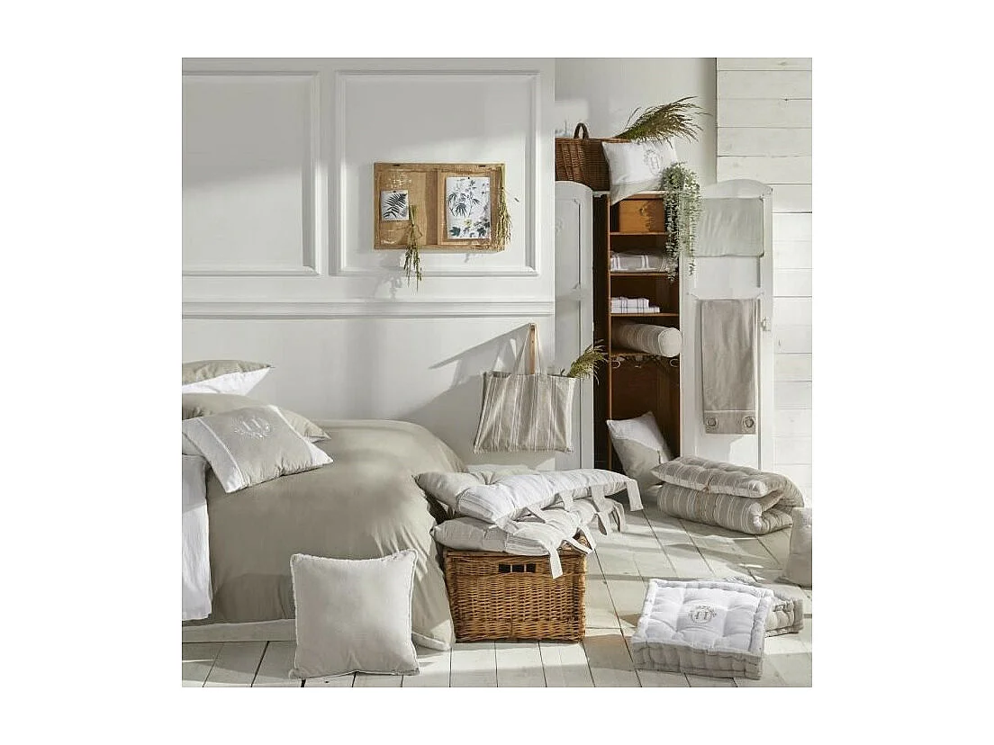 Rideau avec appliques, 100% coton. M/HomeLinen.15 140x240cm