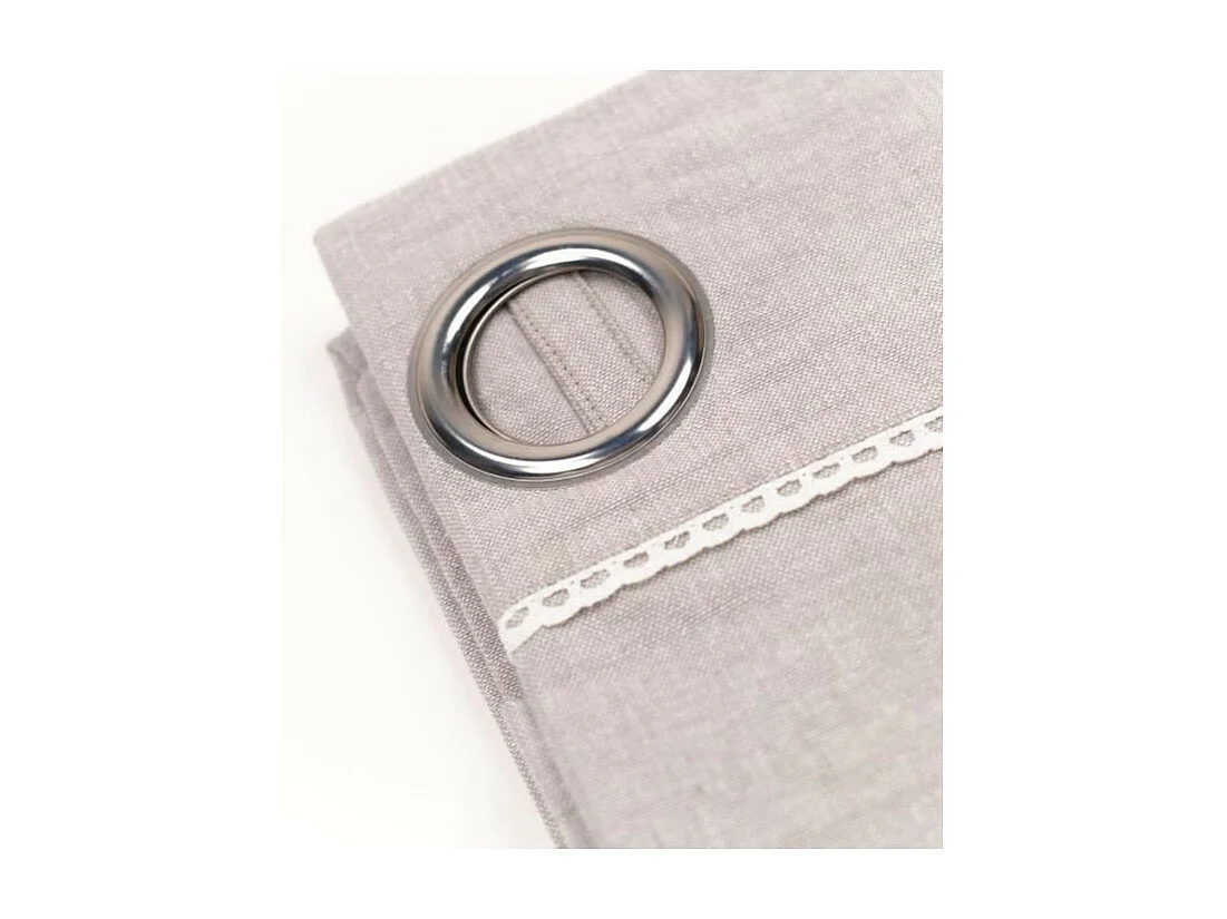 Rideau avec appliques, 100% coton. M/HomeLinen.15 140x240cm