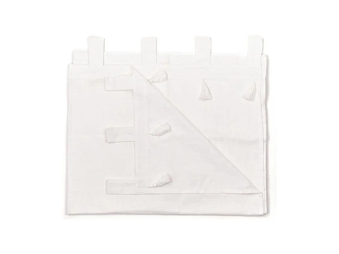 Gordijn met pompons, 100% katoen. M/HartAcero.16 140x240cm