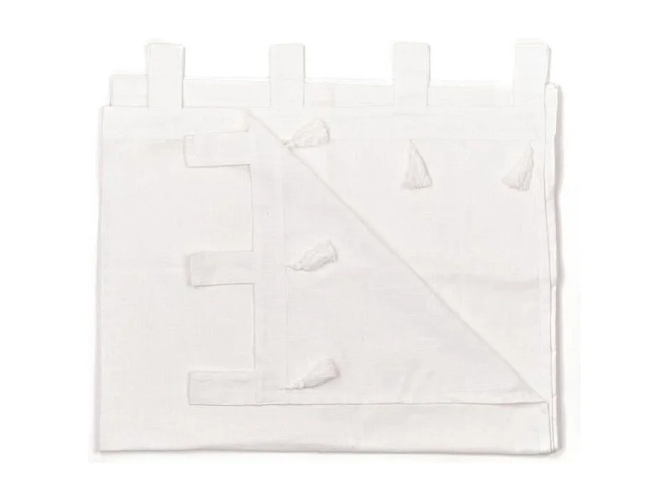 Gordijn met pompons, 100% katoen. M/HartAcero.16 140x240cm