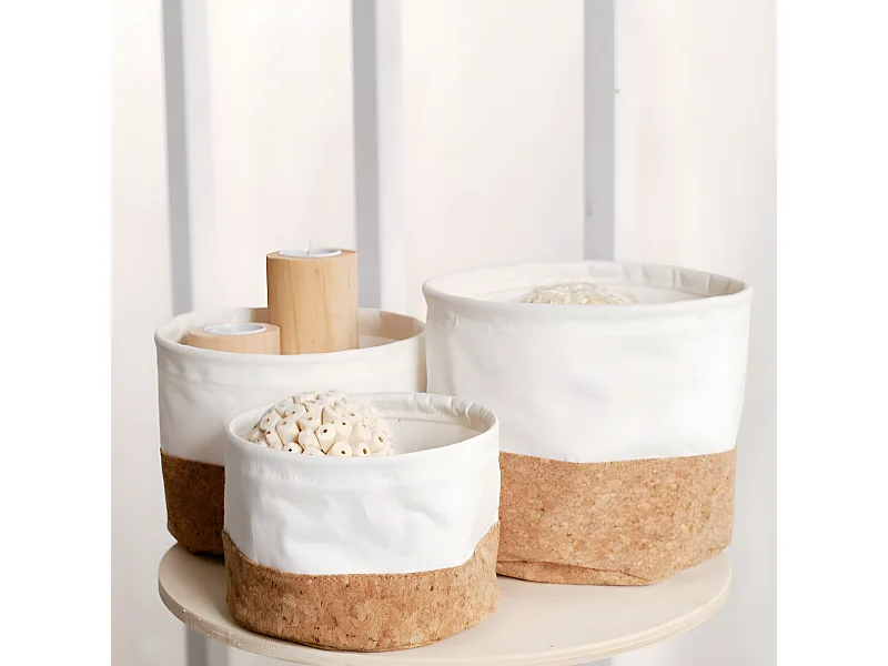 Set 3 cestas redondas.