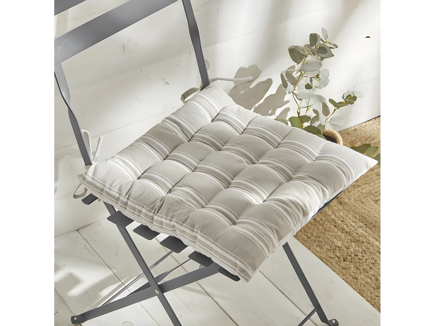 Coussin de chaise imprimé, 100% coton. M/HomeLinen.11 40x40cm