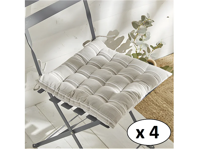 Coussin de chaise imprimé, 100% coton. M/HomeLinen.11 40x40cm