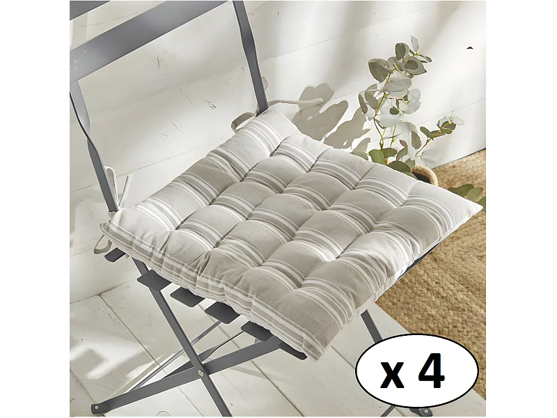 Cuscino sedia stampato, 100% cotone. M/HomeLinen.11 40x40cm