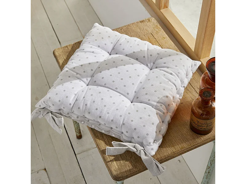 Cojín de silla estampado, 100% algodón. M/HeartAcero.13 40x40cm