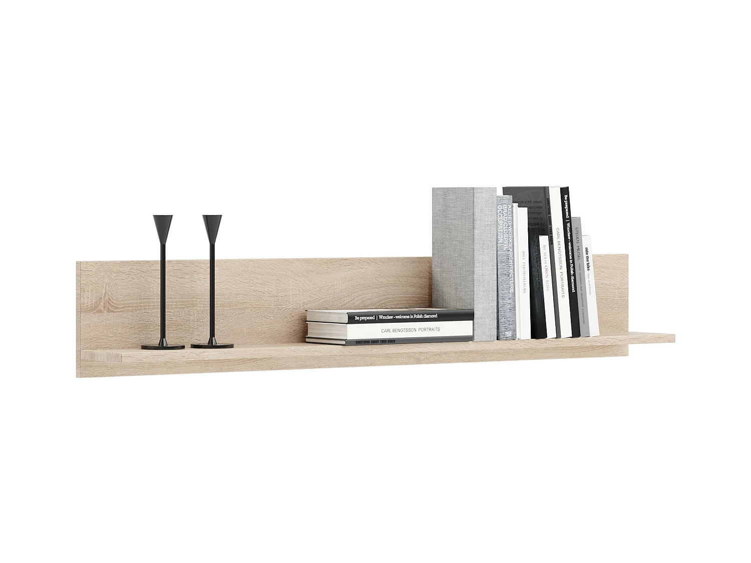 Étagère Murale SHELF WS100 1S 100x16x18 Clair naturel