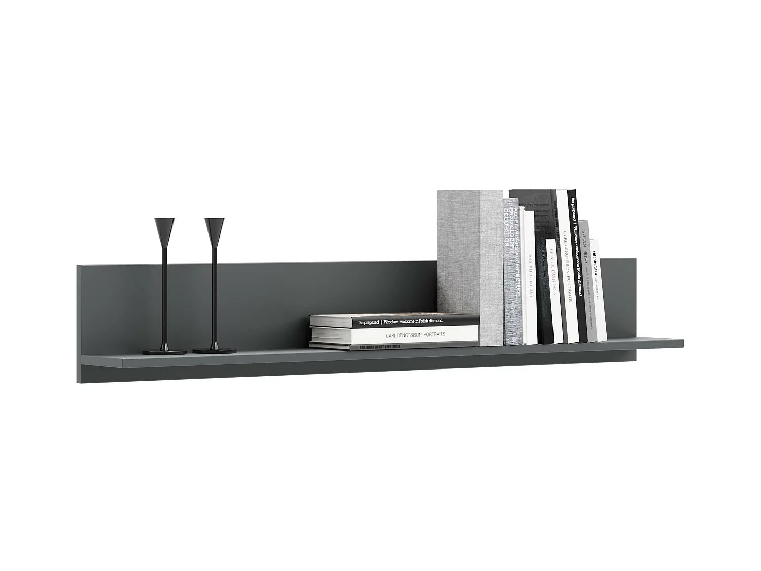 Étagère Murale SHELF WS100 1S 100x16x18 Grisfoncé