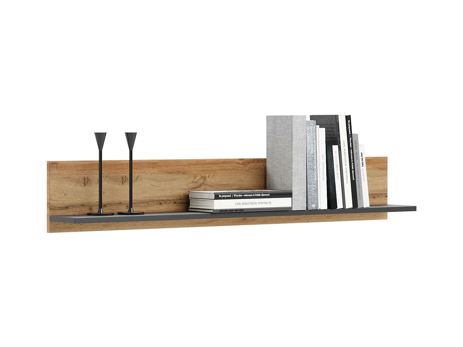 Étagère Murale SHELF WS100 1S 100x16x18 Clair naturel