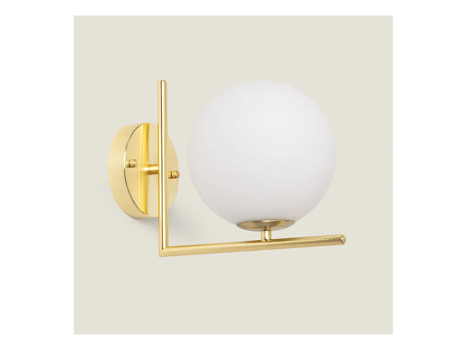 Lampe Murale Métal et Verre Moonlight Design Doré