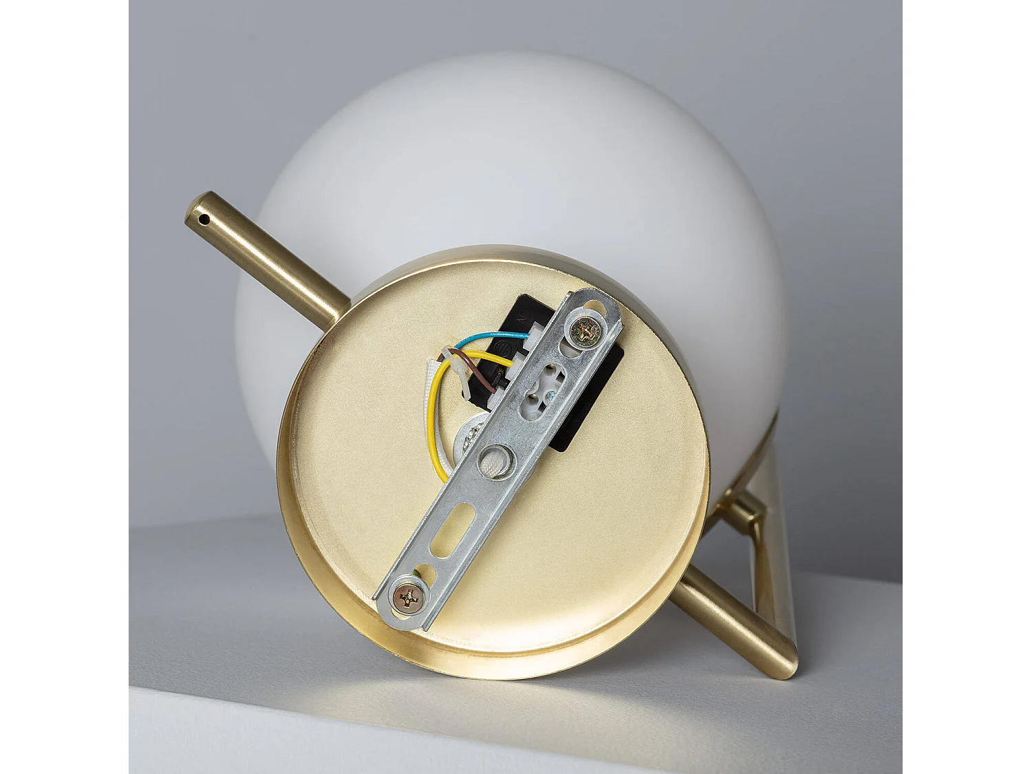 Lampada da Parete Metallo e Vetro Moonlight Design Oro