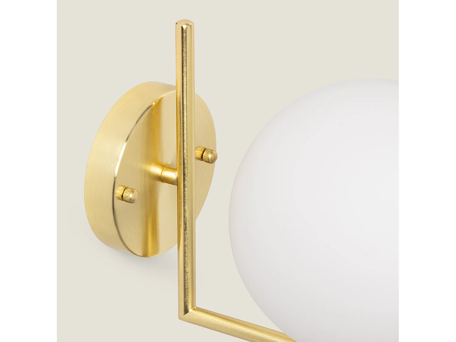 Lámpara de Pared de Metal y Cristal Moonlight Design Dorado