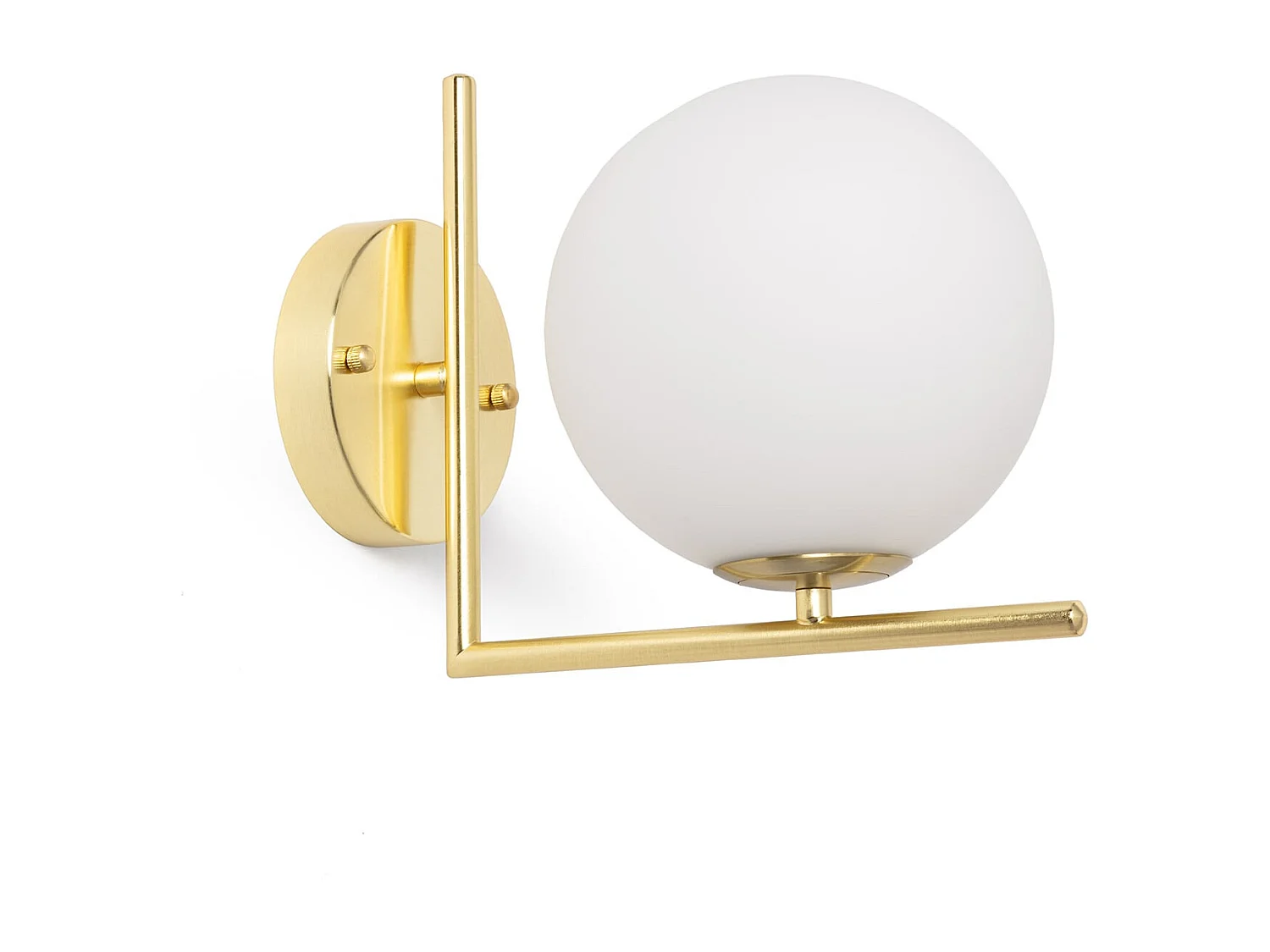 Lampada da Parete Metallo e Vetro Moonlight Design Oro
