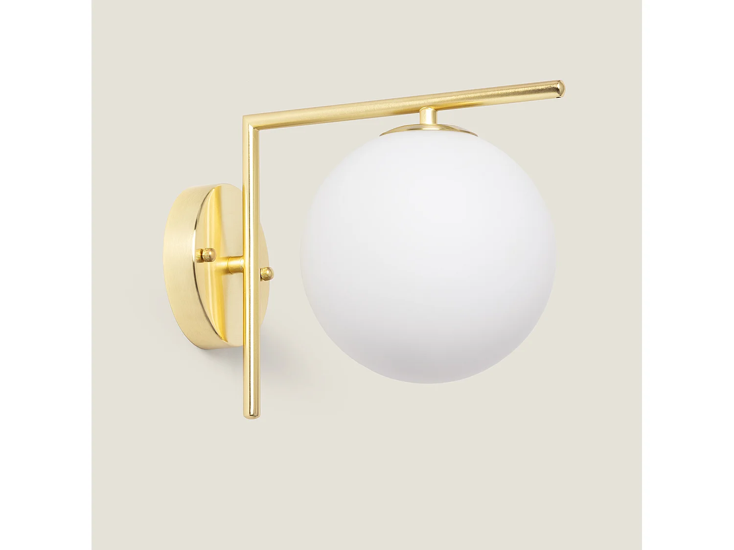 Lampada da Parete Metallo e Vetro Moonlight Design Oro