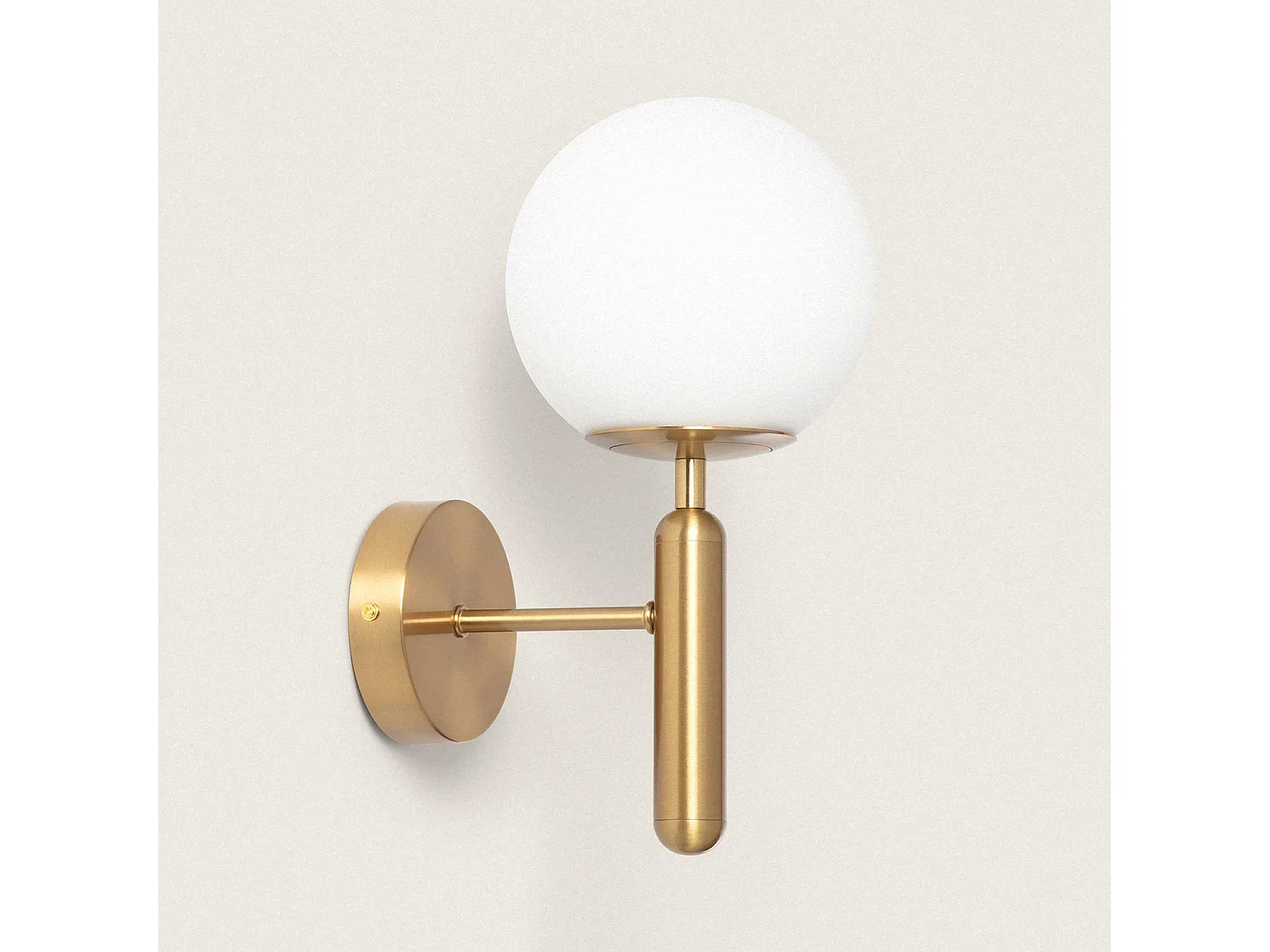 Applique Murale Métal et Verre Oto  Doré