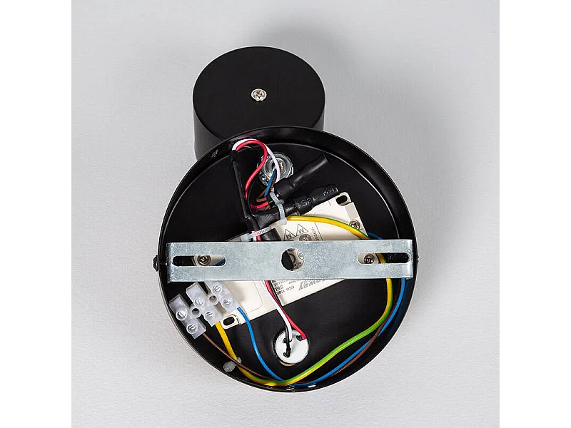 Lámpara de Pared LED 5W Metal con Interruptor Serifos Negro