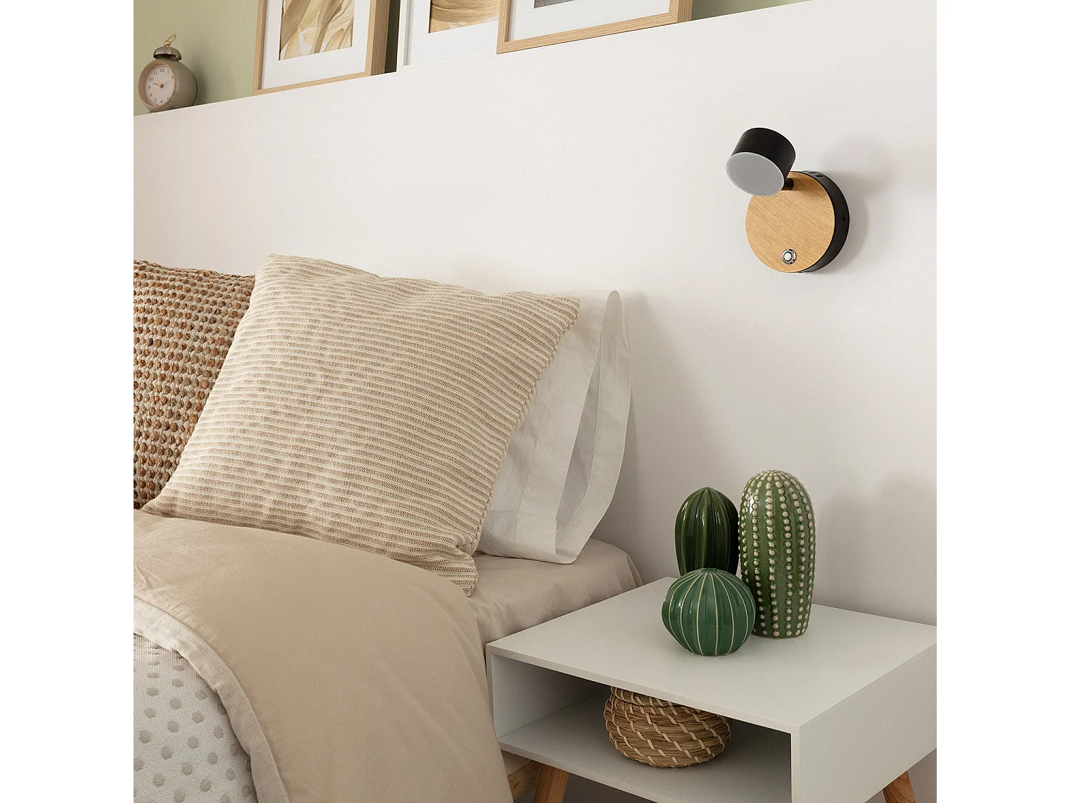 Lampe Murale LED Métal 5W Serifos avec Interrupteur  Noir