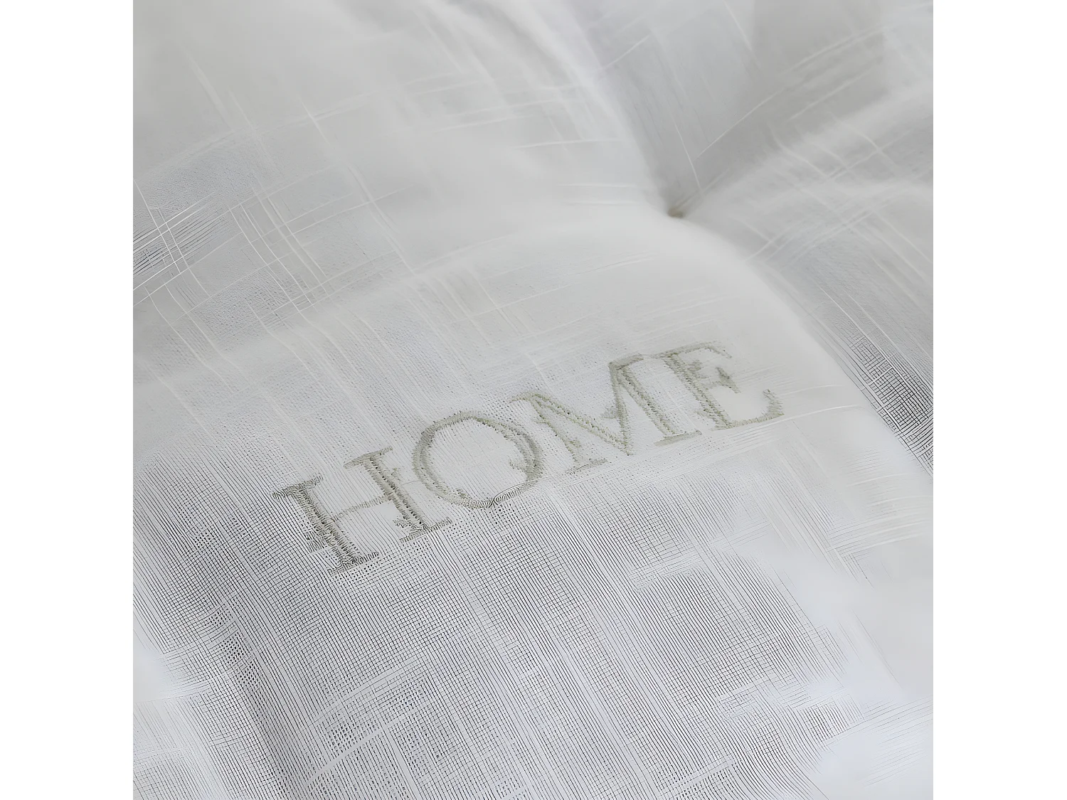 Coussin de sol brodé, 100% coton. M/HomeGris.17 40x40x10cm