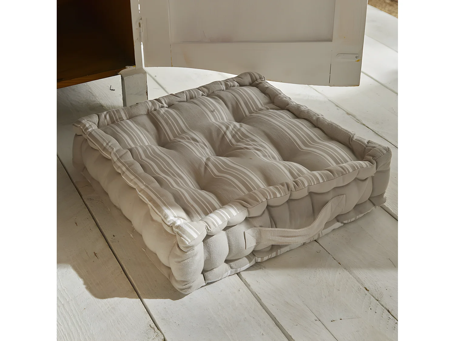 Coussin de sol ou de palette, imprimé, 100% coton. M/HomeLinen.12 40x40x10cm