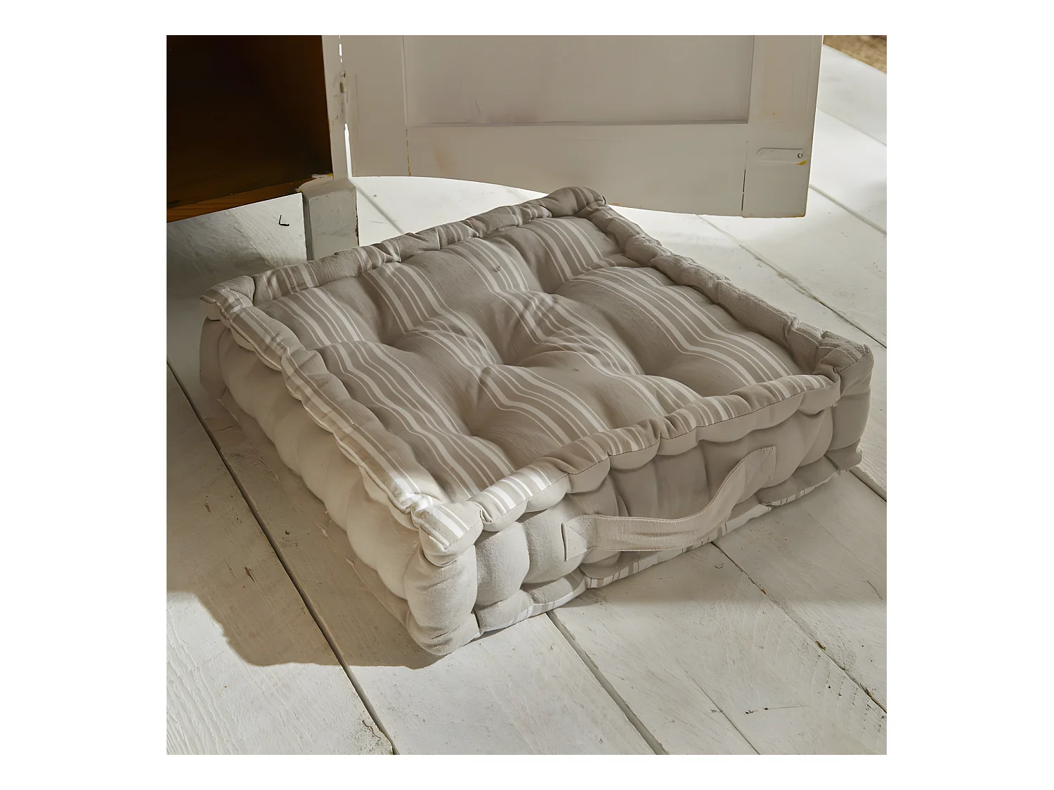Coussin de sol ou de palette, imprimé, 100% coton. M/HomeLinen.12 40x40x10cm