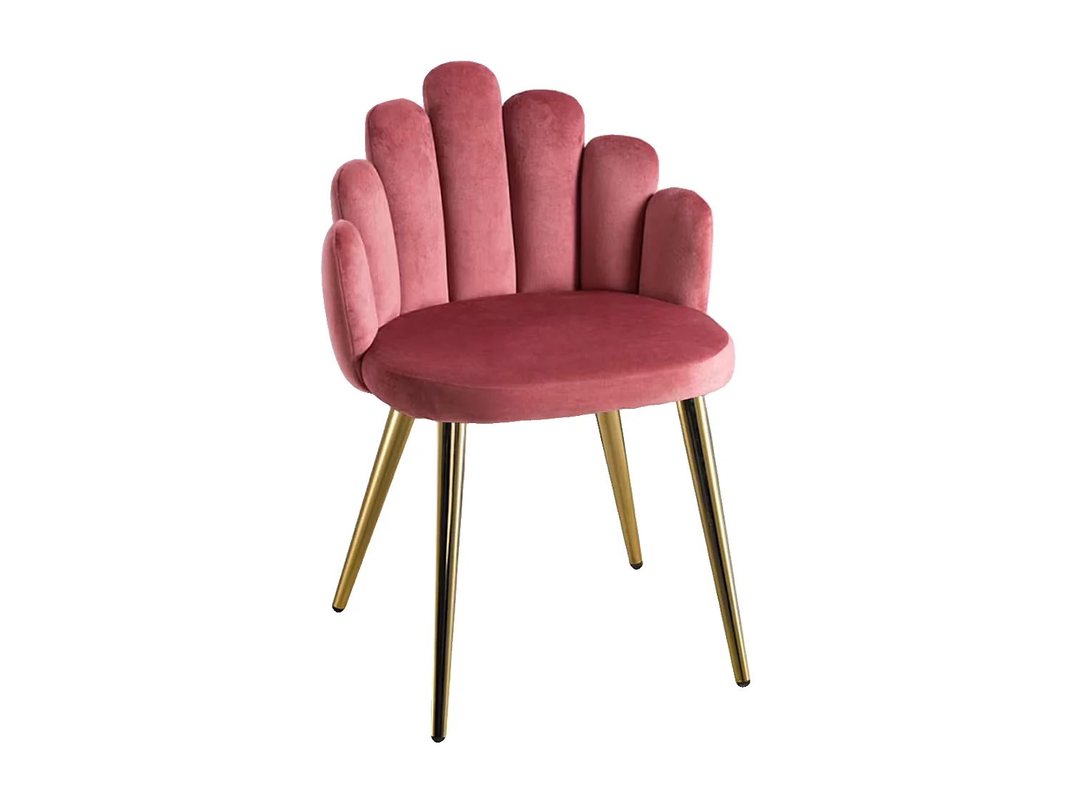 Sillas Comedor - Silla Hand Gold Terciopelo - Rosa