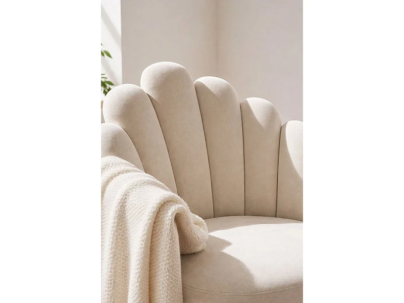 Sillas Comedor - Silla Hand Gold Terciopelo - Beige