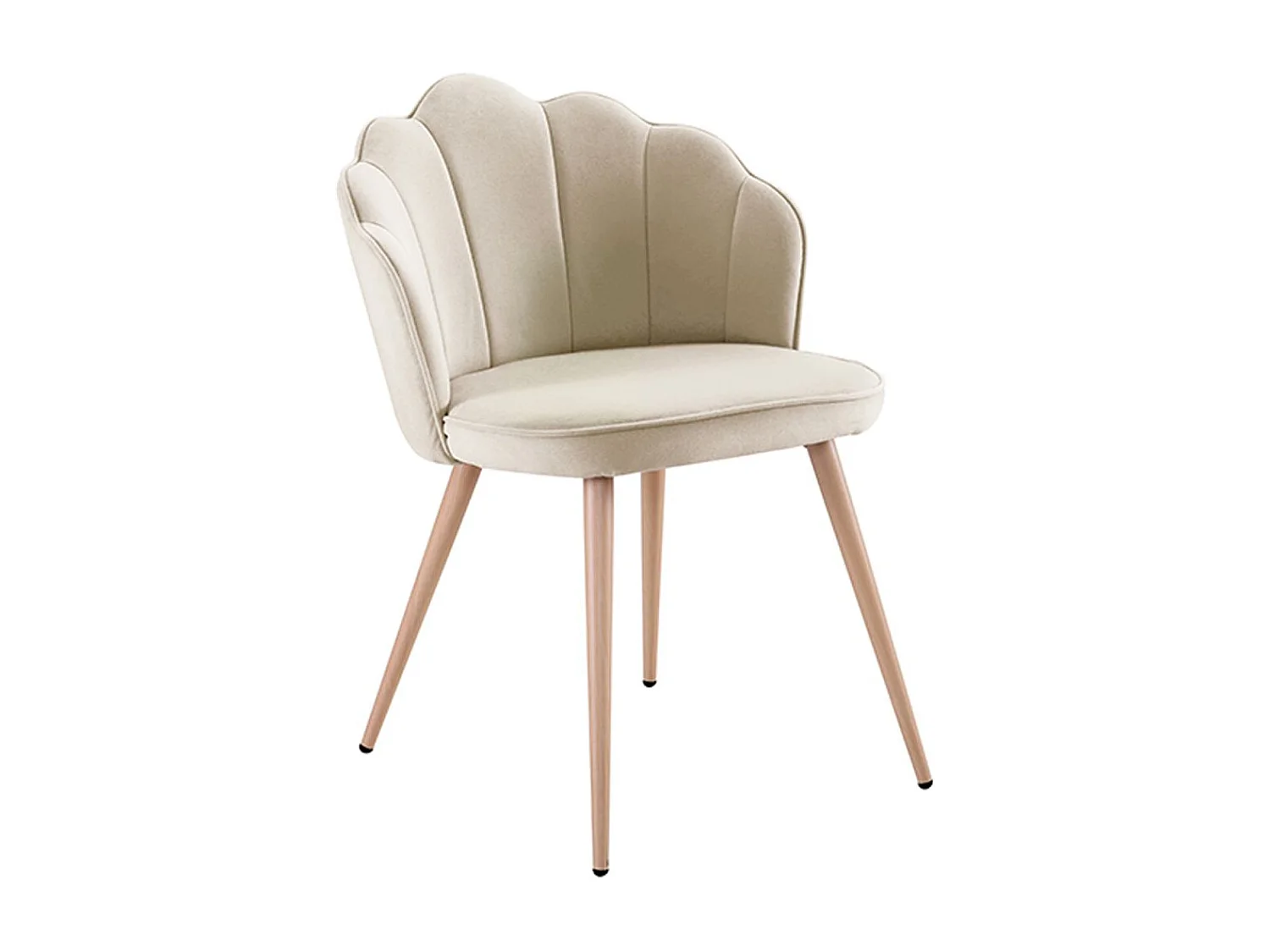 Sillas Comedor - Silla Blume Terciopelo - Beige
