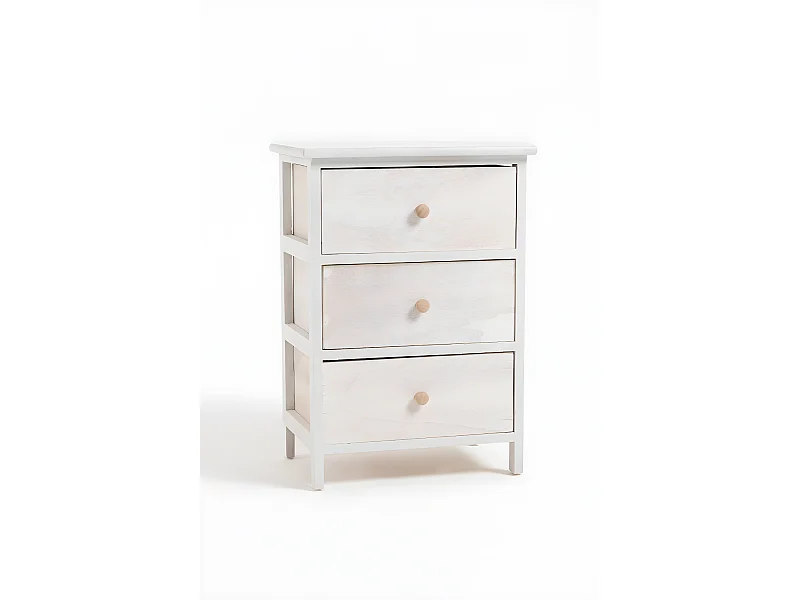 Muebles Auxiliares - Cajonera Mabet Ancha 3 Cajones