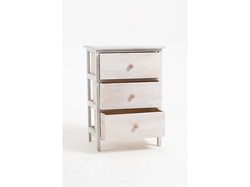 Muebles Auxiliares - Cajonera Mabet Ancha 3 Cajones
