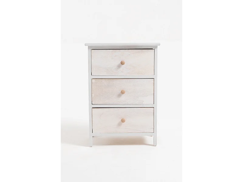 Muebles Auxiliares - Cajonera Mabet Ancha 3 Cajones