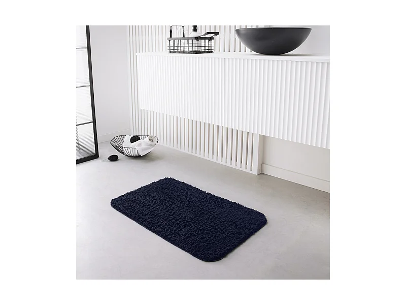 Tapis de bain 100% polyester tufté, 1400 grammes m2.Denim
