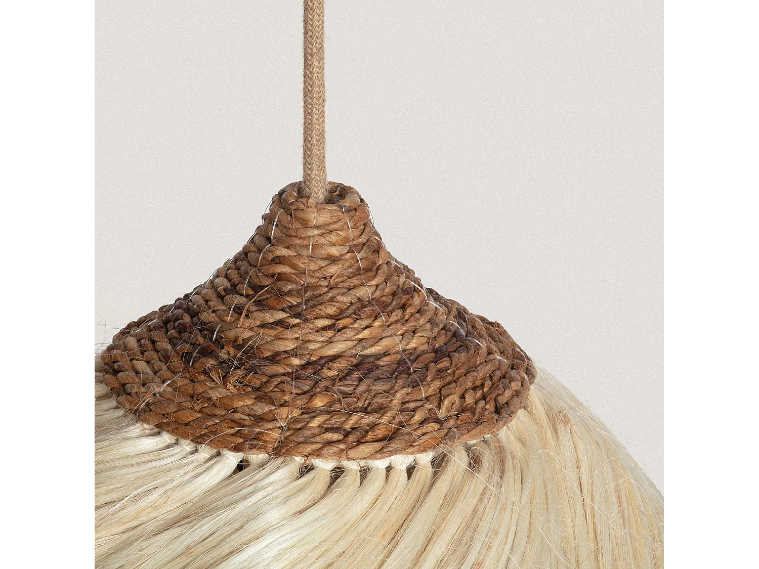 Suspension Rotin et Ramie Kempo Kulu ILUZZIA Naturel