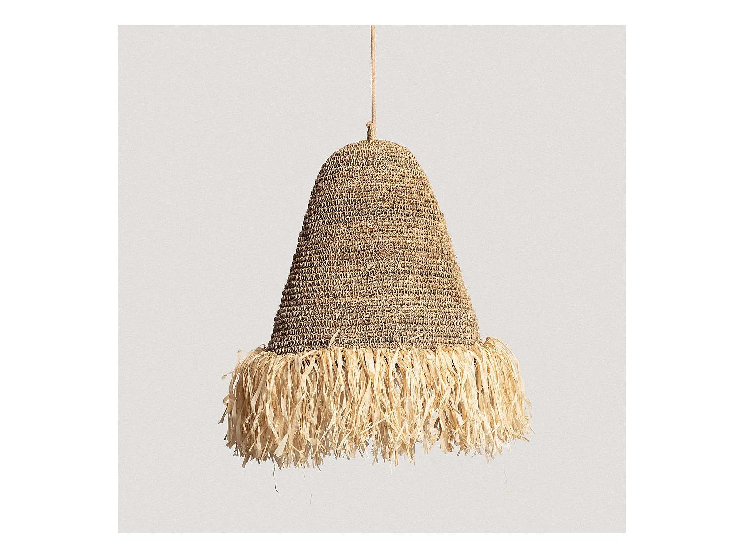 Suspension Rotin et Jute Rahan ILUZZIA Naturel