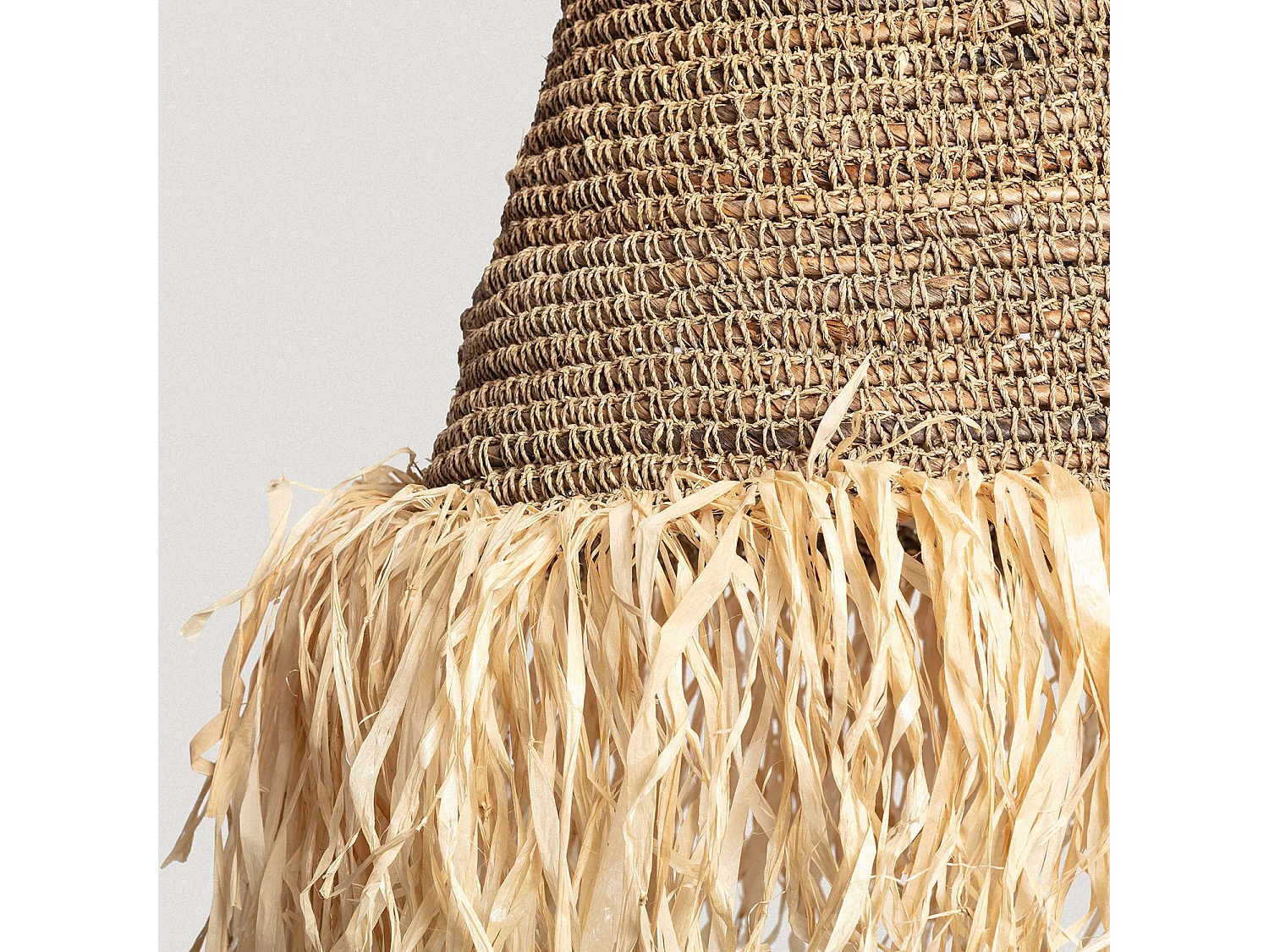 Suspension Rotin et Jute Rahan ILUZZIA Naturel