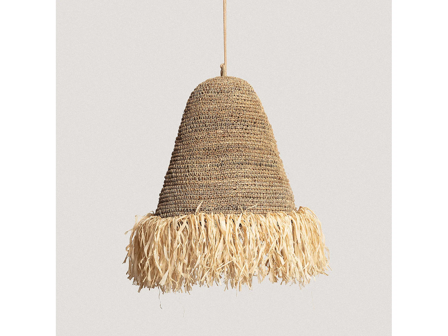 Suspension Rotin et Jute Rahan ILUZZIA Naturel