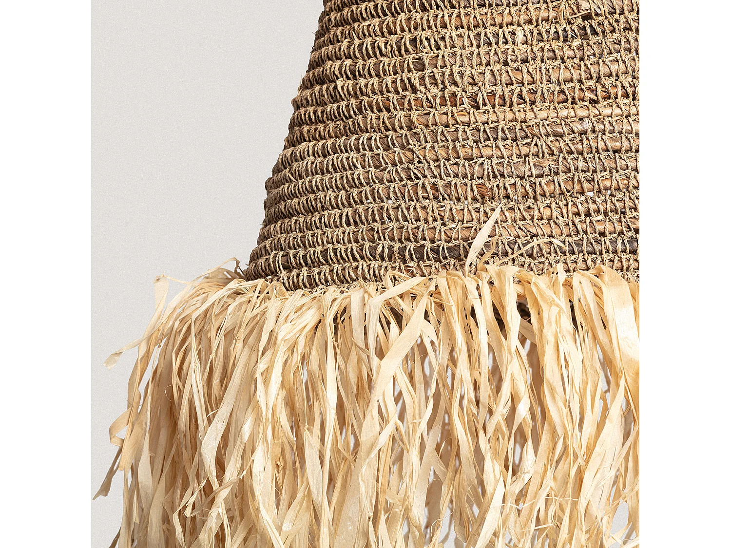 Suspension Rotin et Jute Rahan ILUZZIA Naturel