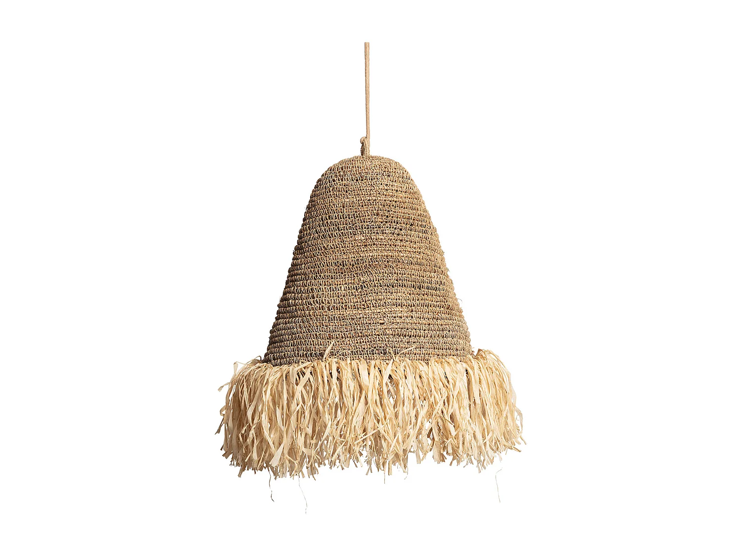 Suspension Rotin et Jute Rahan ILUZZIA Naturel