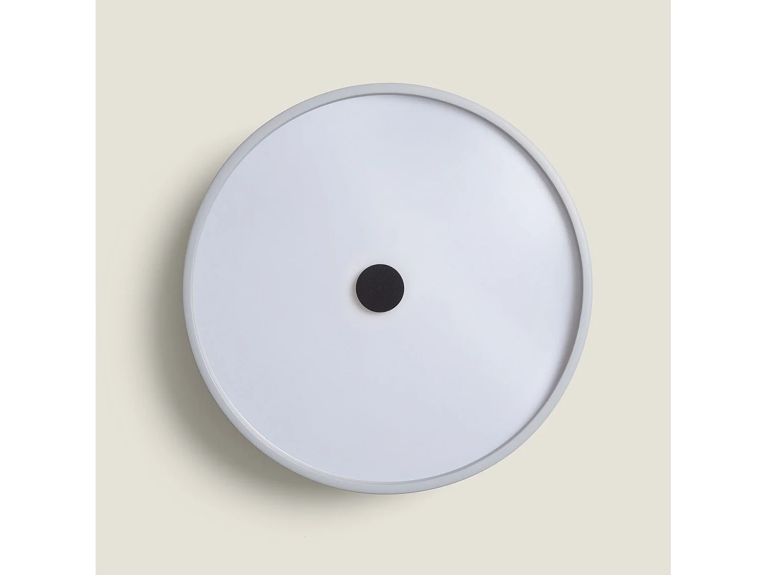 Plafonnier LED Rond Métal 24W CCT Sélectionnable Eyelight Ø350 mm Gris