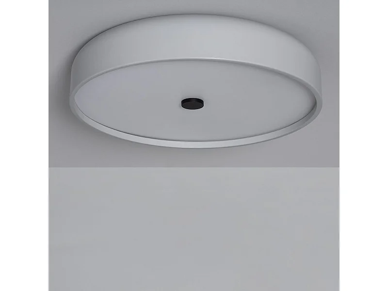 Plafoniera LED 30W Metallo Ø450 mm CCT Selezionabile Eyelight Grigio
