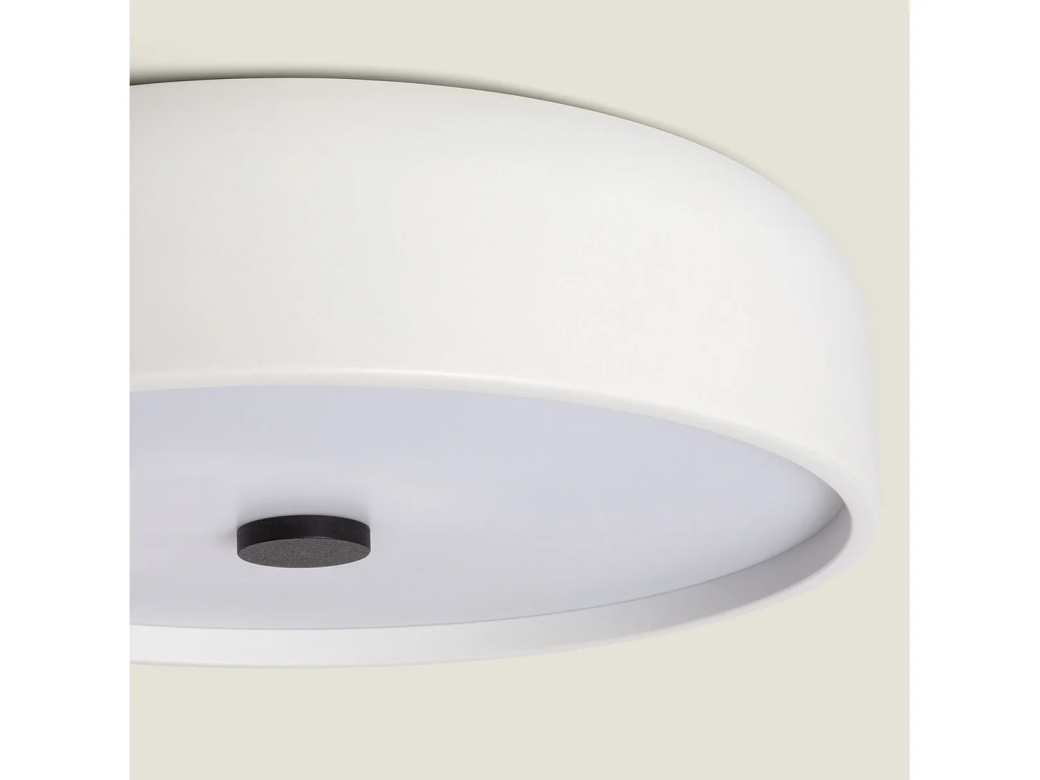 Plafonnier LED Rond Métal 24W CCT Sélectionnable Eyelight Ø350 mm Gris foncé