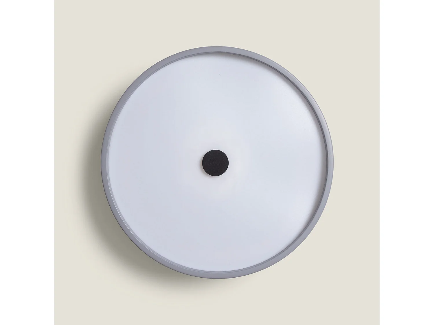 Plafonnier LED Rond Métal 24W CCT Sélectionnable Eyelight Ø350 mm Gris foncé