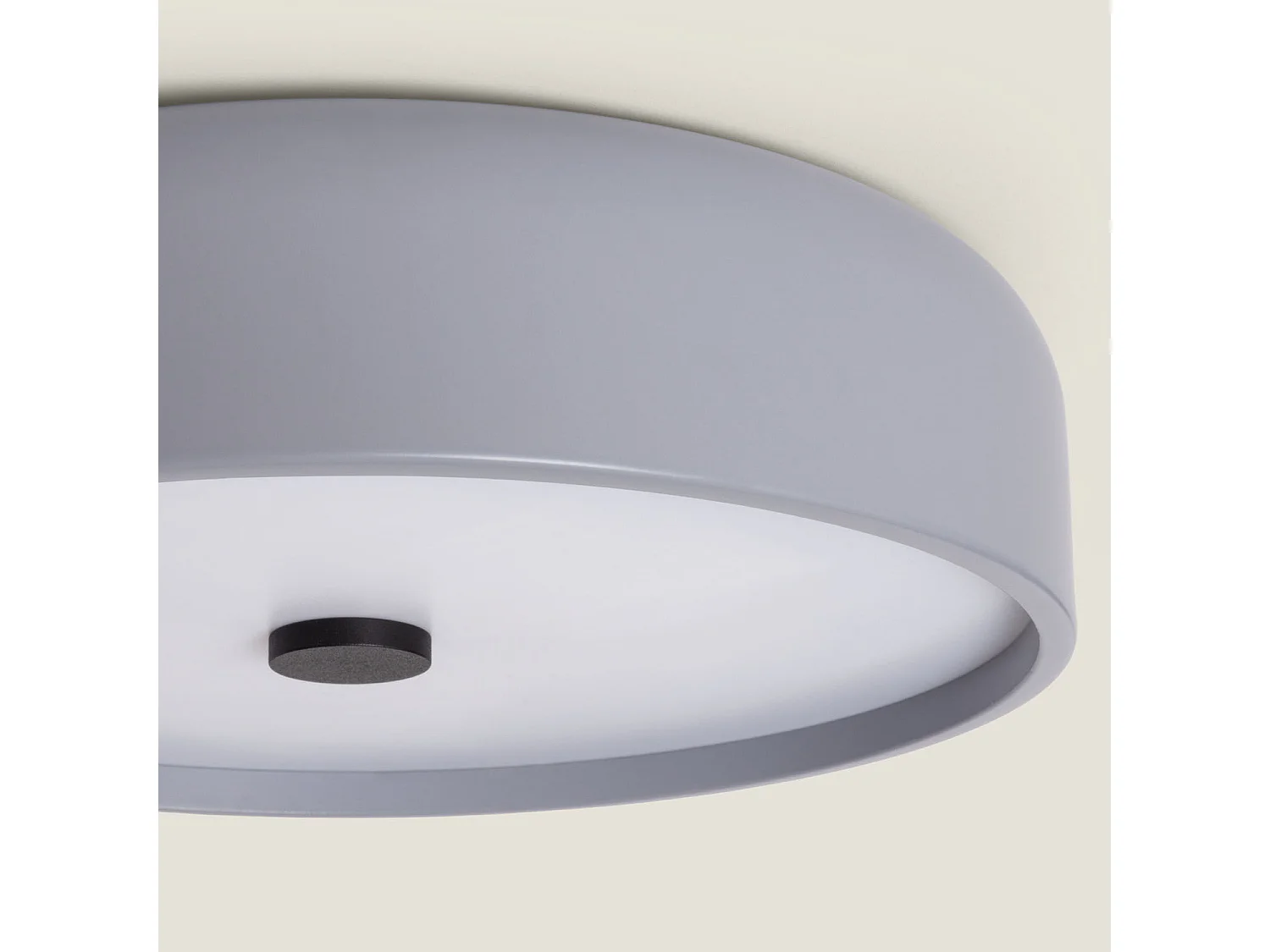 Plafonnier LED Rond Métal 24W CCT Sélectionnable Eyelight Ø350 mm Gris foncé