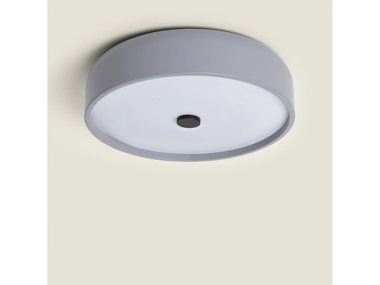 Plafoniera LED 24W Metallo Ø350 mm CCT Selezionabile Eyelight Grigio Scuro