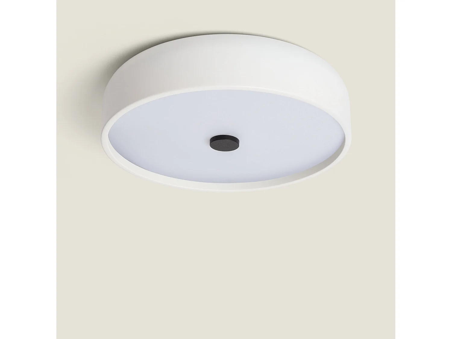 Plafonnier LED Rond Métal 24W CCT Sélectionnable Eyelight Ø350 mm Blanc