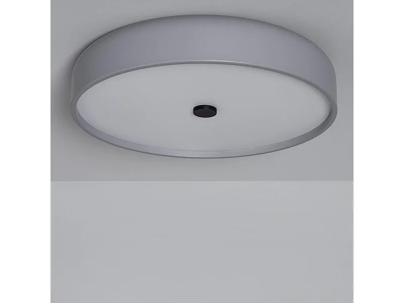 Plafonnier LED Rond Métal 30W CCT Sélectionnable Eyelight Ø450 mm Gris foncé