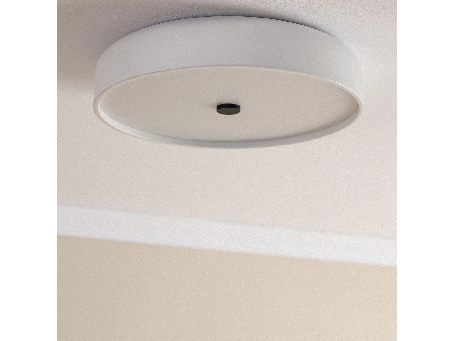 Plafonnier LED Rond Métal 30W CCT Sélectionnable Eyelight Ø450 mm Gris foncé