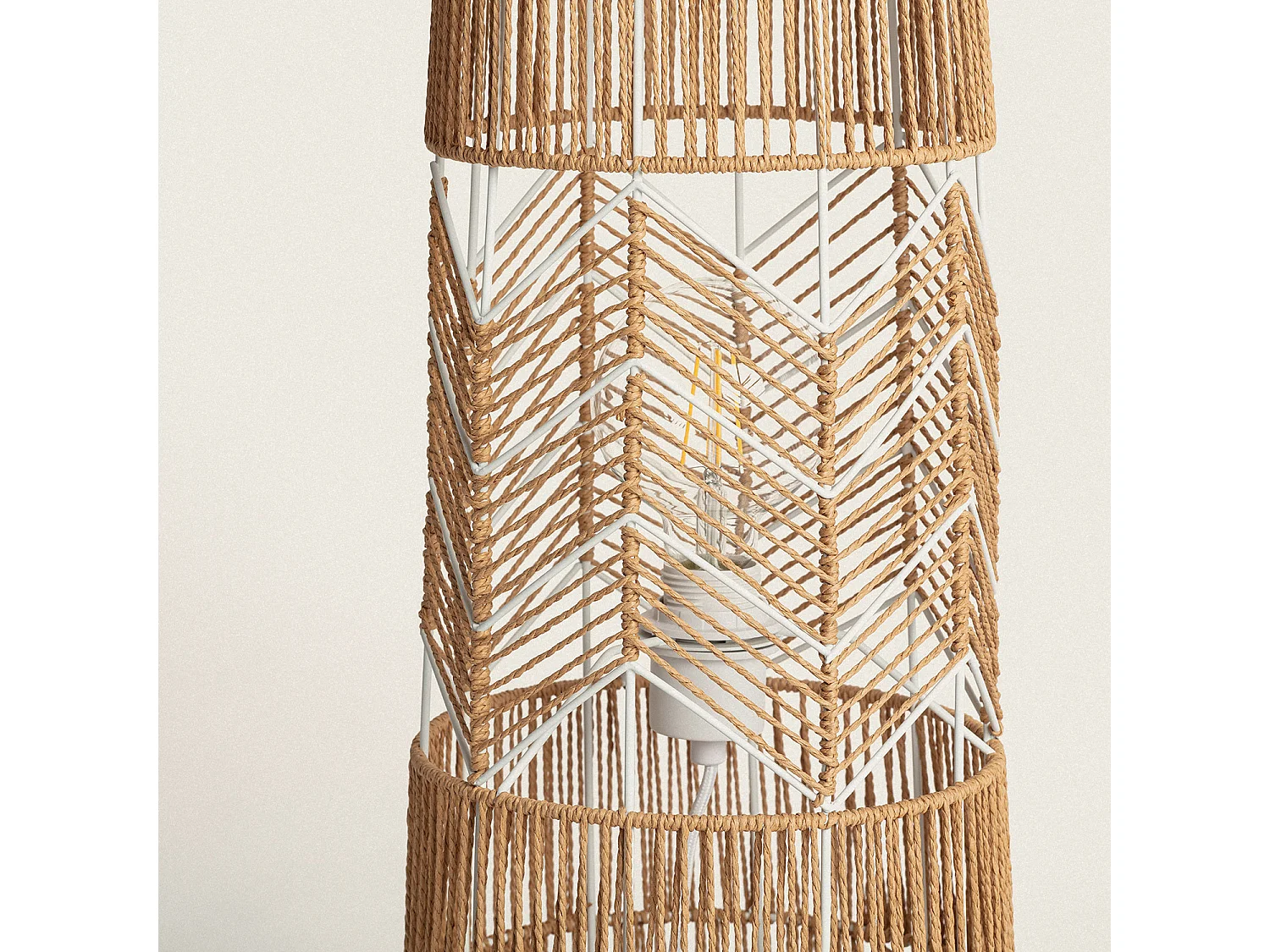 Lampadaire Papier Tressé Satie Naturel