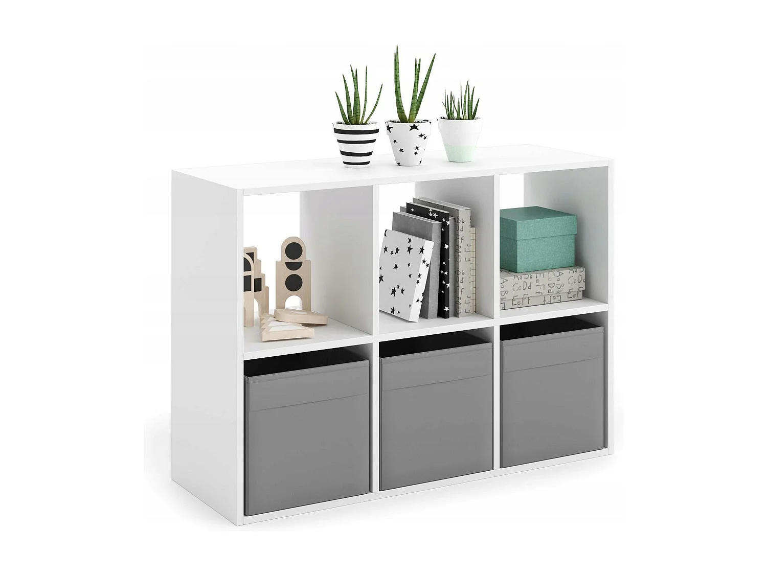 Vitrine LONI SC80 80x120x30 Blanc